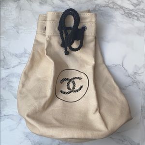 CHANEL Canvas makeup bag